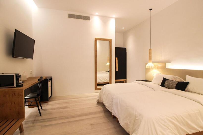 Mykonos Cactus Hotel Ornos  Bagian luar foto