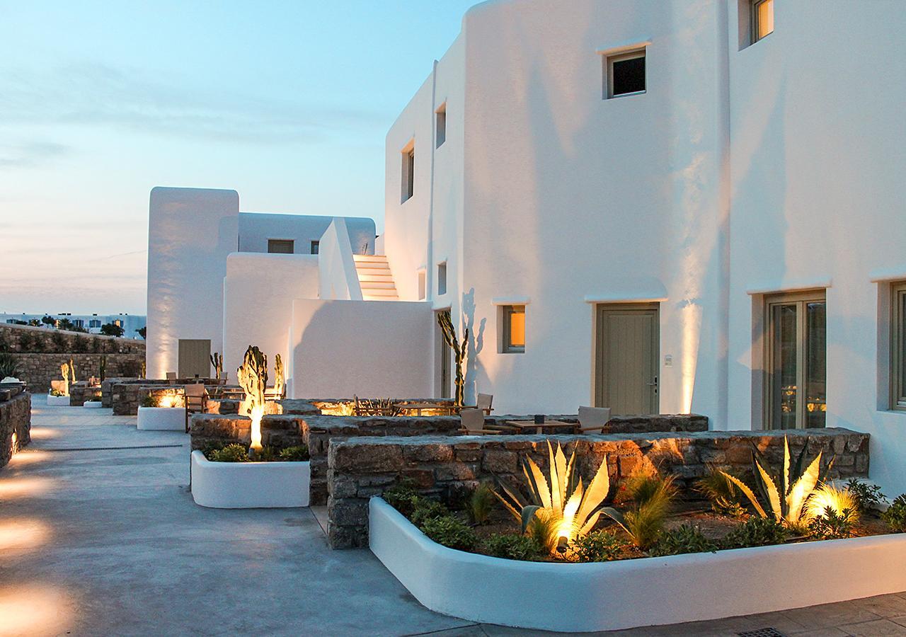 Mykonos Cactus Hotel Ornos  Bagian luar foto