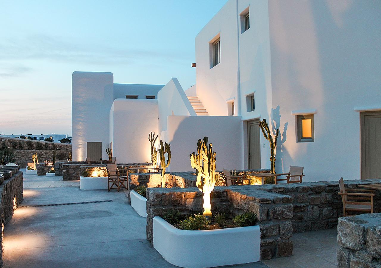 Mykonos Cactus Hotel Ornos  Bagian luar foto