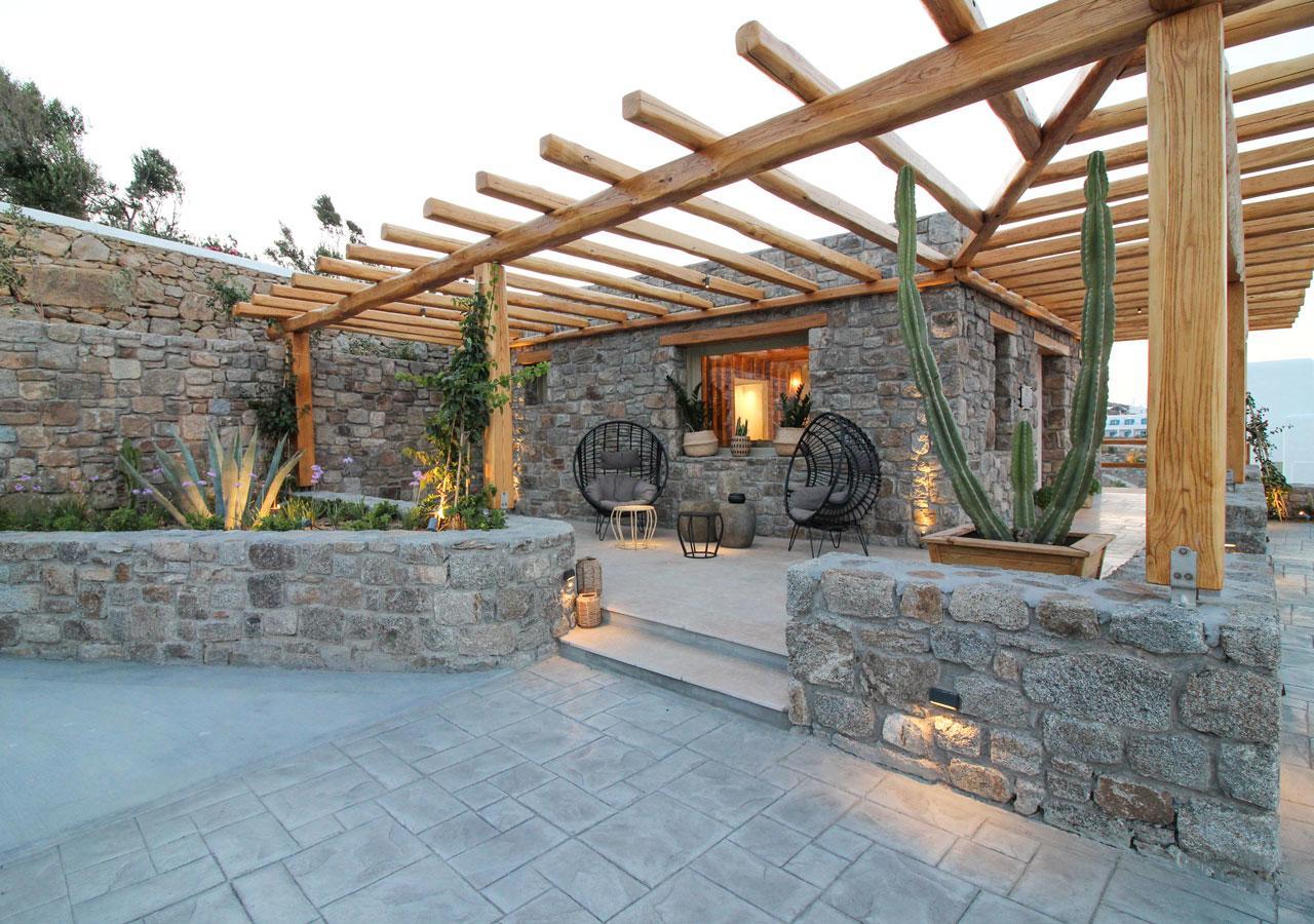 Mykonos Cactus Hotel Ornos  Bagian luar foto