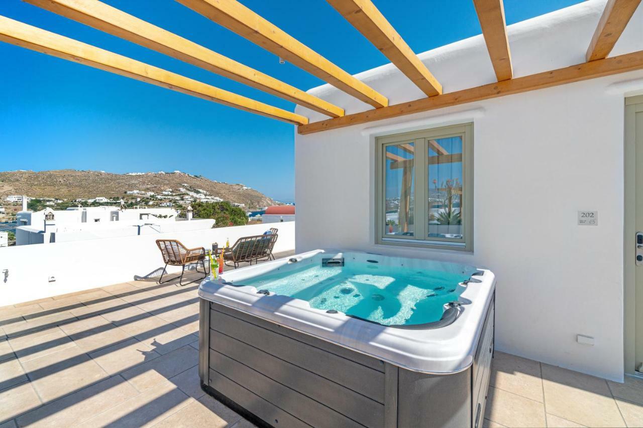 Mykonos Cactus Hotel Ornos  Bagian luar foto